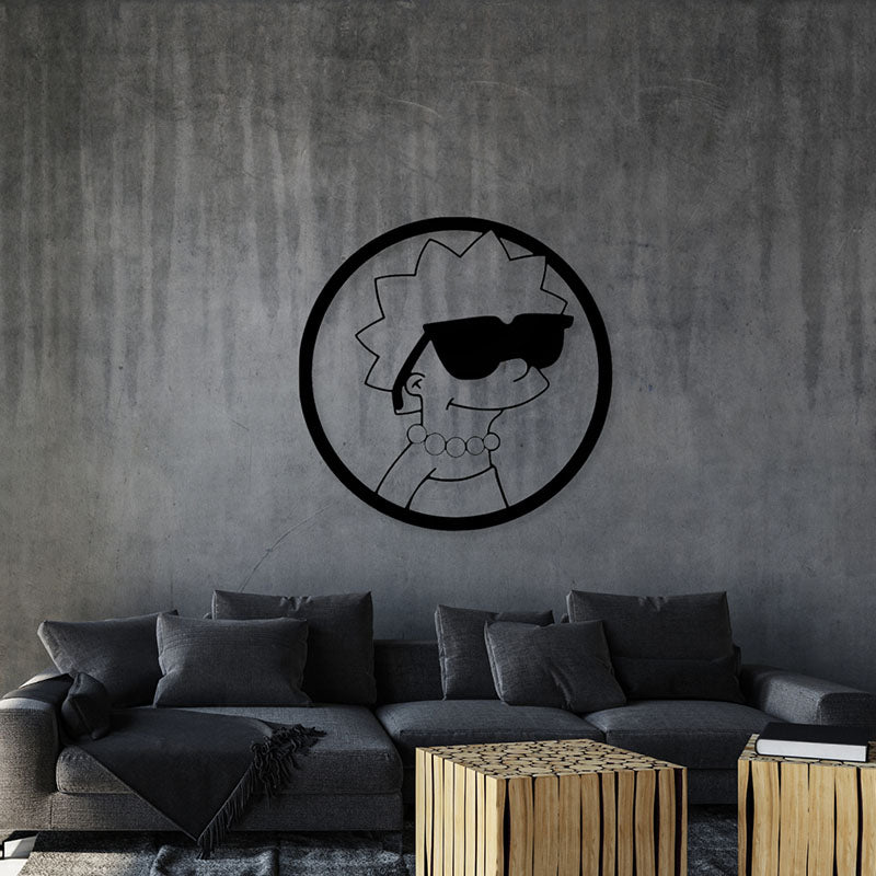 Simpsons Black Iron Wall Accent