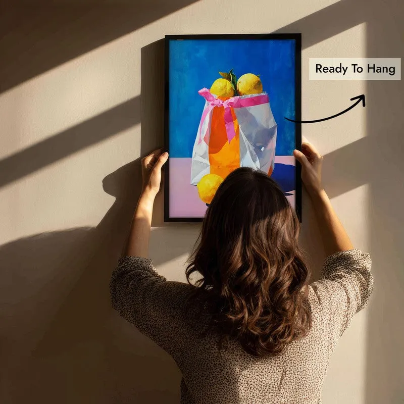 Luneth Canvas Wall Painting With Black Frame media 5