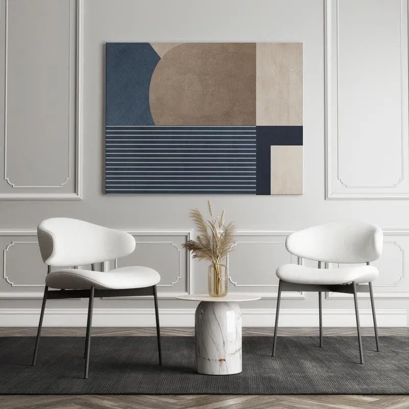 Navy Geometric figures Canvas Wall Art - Gallery Wrap media 3