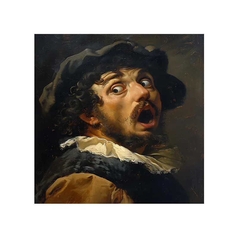 Bust Of A Man Wall Painting media 5