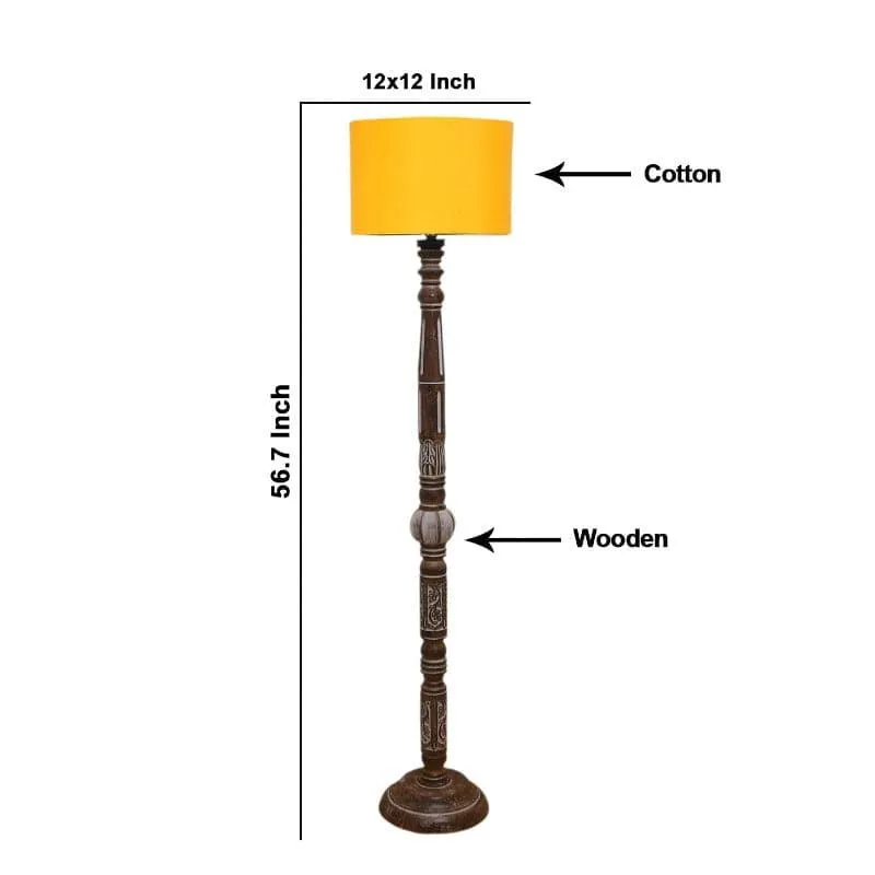 Colton Dona Floor Lamp - Canary Yellow media 5