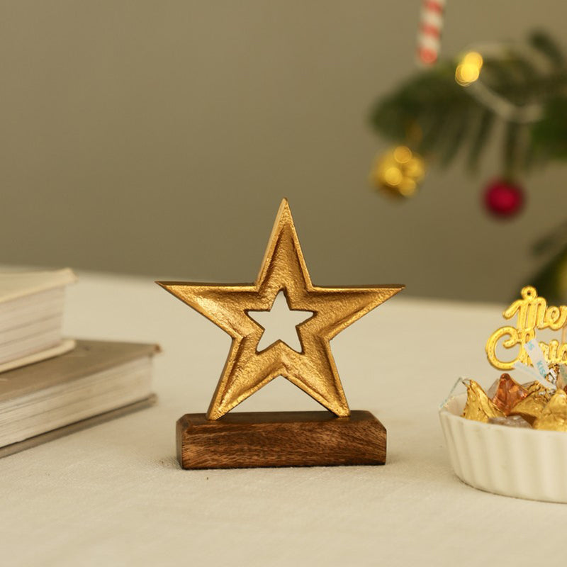 Cosmic Aluminum Star Table Showpiece