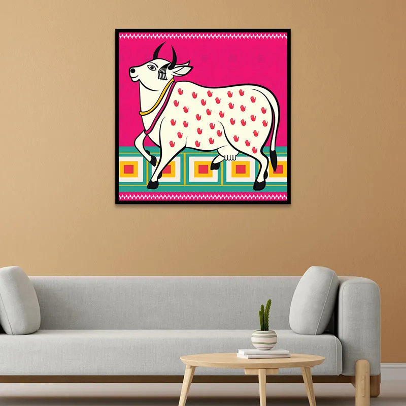 Kamdhenu Pop Canvas Wall Art With Frame media 1