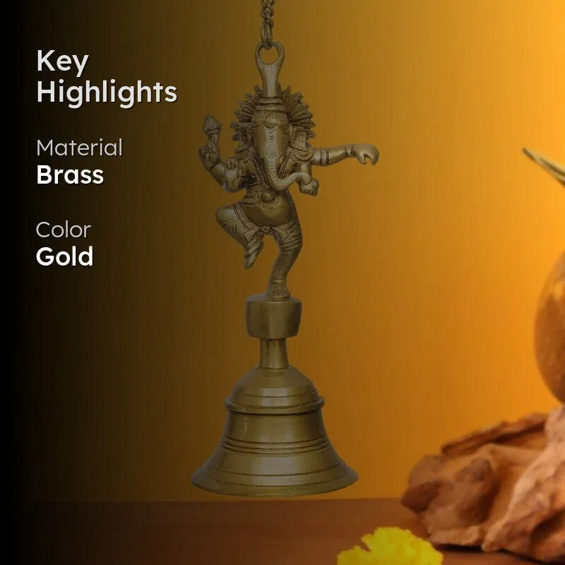 Dancing Ganesha Hanging Bell media 2
