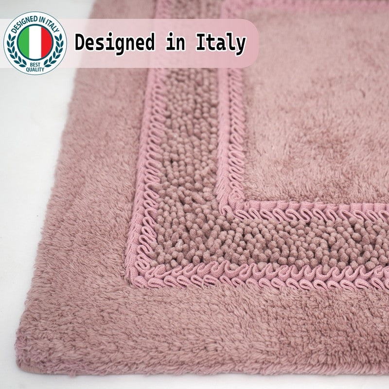 SpaStep Cotton Bath Mat (Pink) - Set of Two media 6