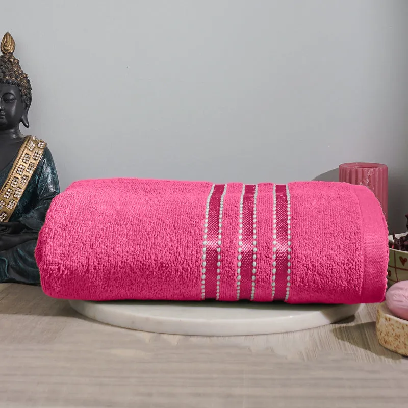 Micro Cotton LuxeDry Comfort Solid Bath Towel - Pink media 3