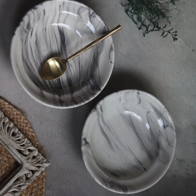 Imogen Ceramic Pasta Plate - White media 3