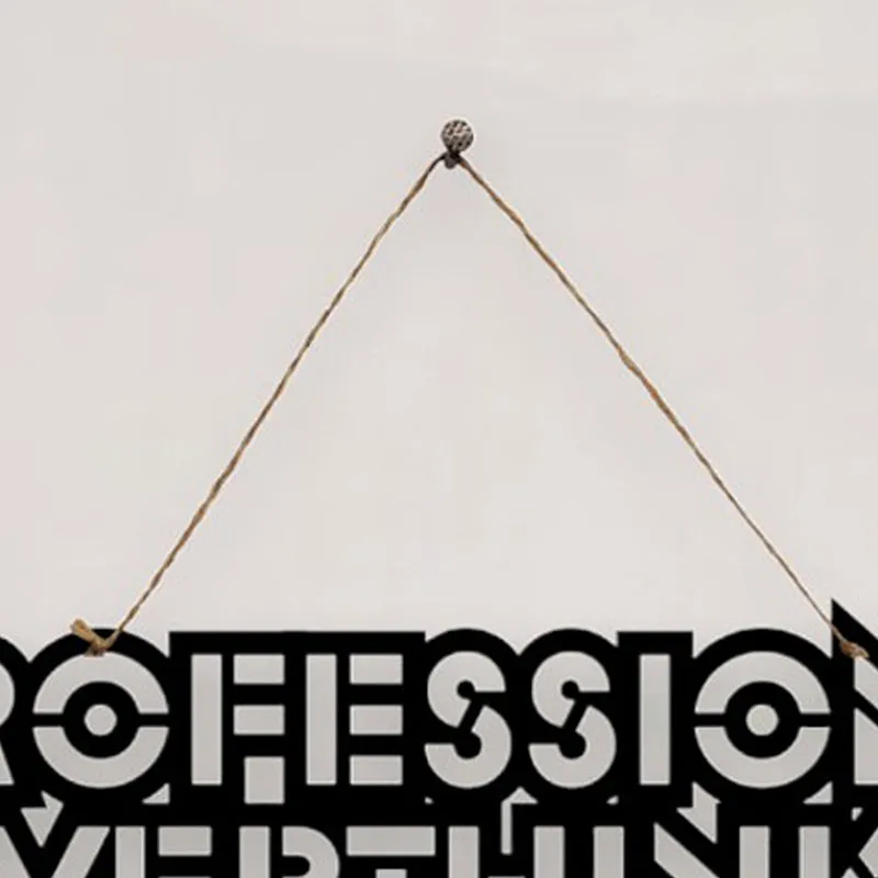 Professional Overthinker Mild Steel Wall Accent media 4