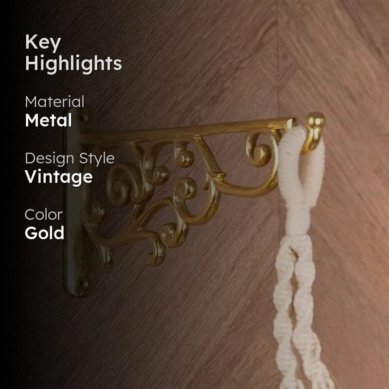 Wilme Vintage Wall Bracket - Gold media 2