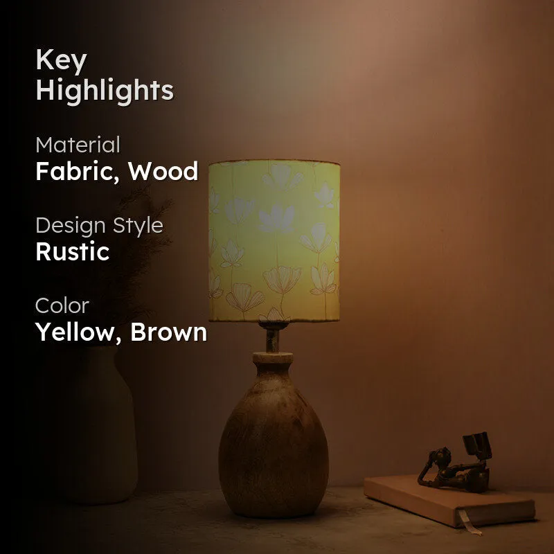 Flora Kumbha Fabric Table Lamp - Yellow media 2