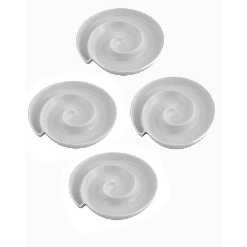 Pure Bliss Spiral Porcelain Platter - Set Of Four media 3