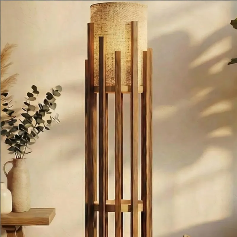 DLume Wooden Cage Floor Lamp media 4