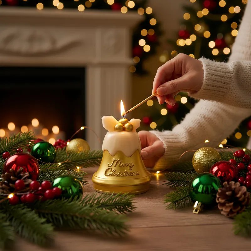 Jingle Bell Festive Scented Candle media 3