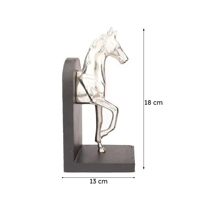 Stallion Grace Bookend (Silver) - Set Of Two media 6