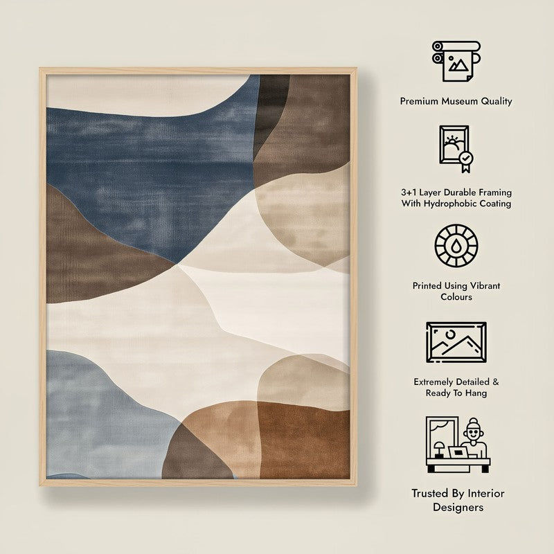 Mistral Dreams Framed Canvas Archival Canvas Wall Painting - Natural Brown Frame media 7