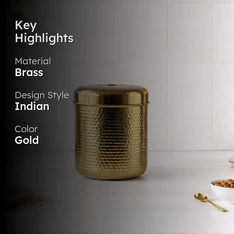 PureForm Gold Brass Container - 6500 mL media 2
