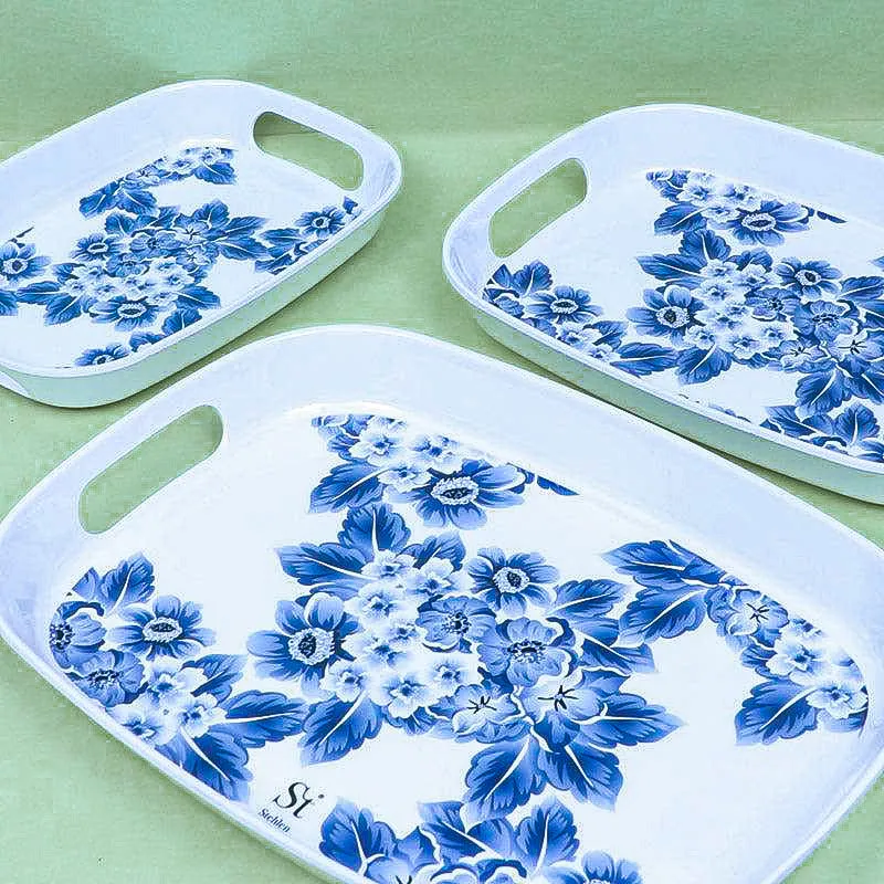 Geralada Floral Serving Tray - Set Of Three media 6