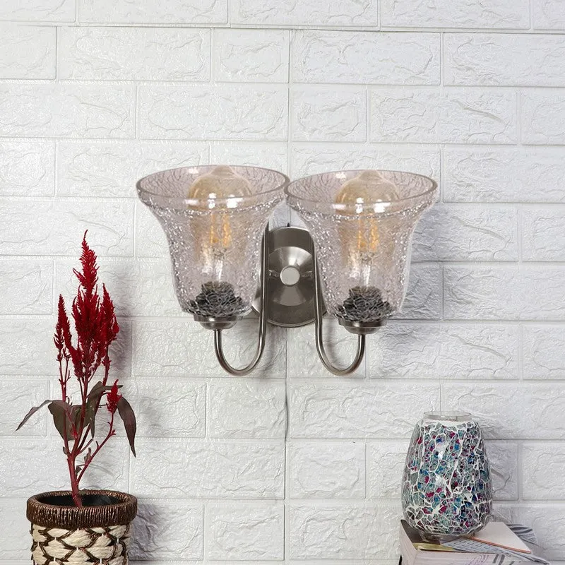 Lucent Glow Dual Shade Glass Wall Lamp media 3