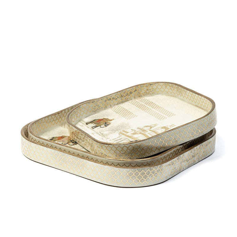 MeadowPrint Rectangle MDF Serving Tray - Set Of Three media 6