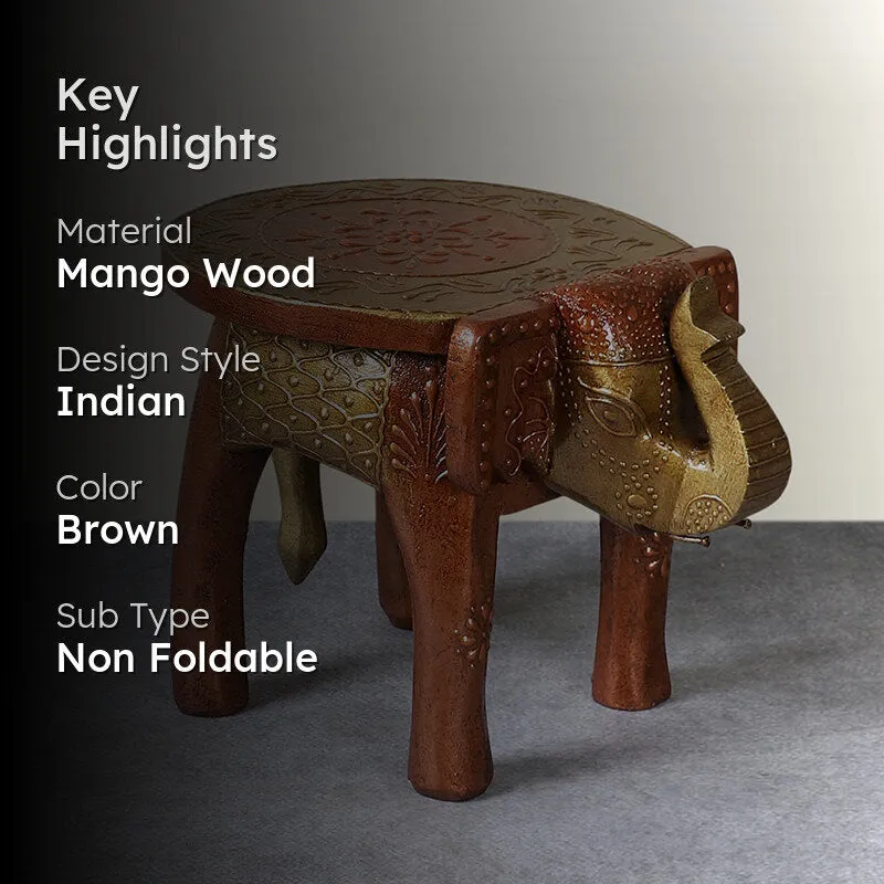 Regal Hastina VI Mango Wood Stool media 2