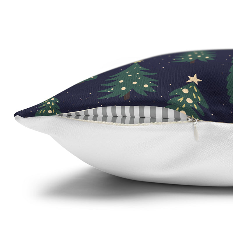 Starry Spruce Velvet Christmas Cushion Cover media 6