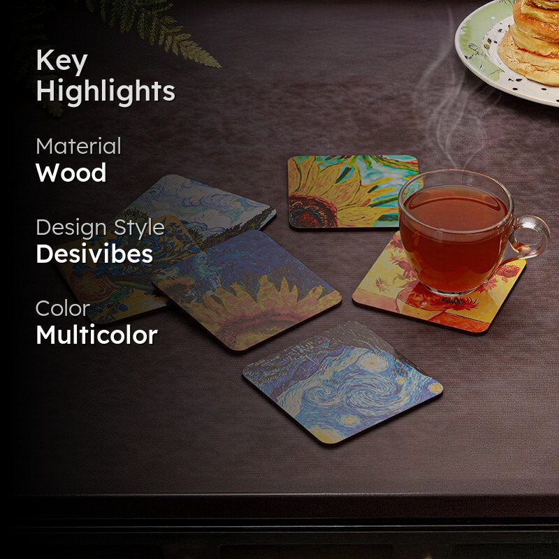 Arnaq Wood Coaster - Set Of Six media 2