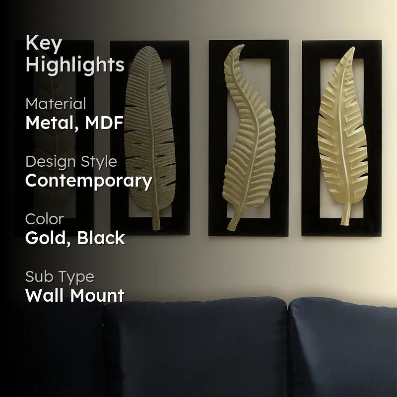 Crius Feather Metal Wall Accent media 2