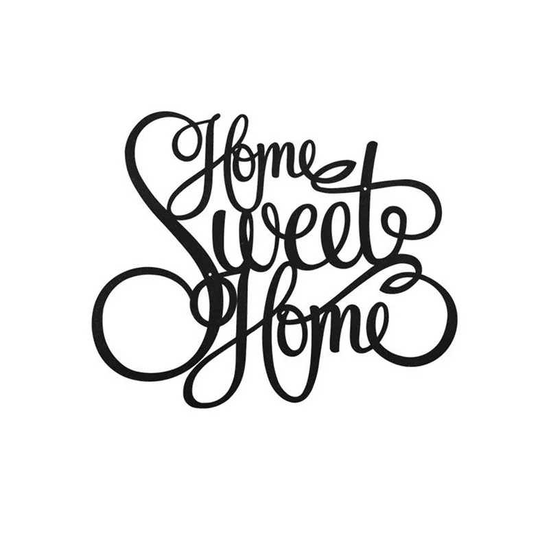 Home Sweet Home Black Iron Wall Accent media 3