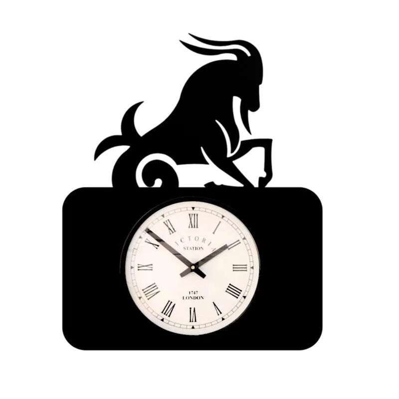 Beast Steel Analog Wall Clock - Black media 4