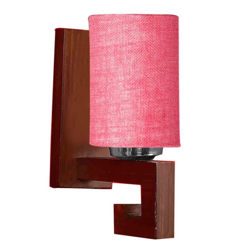 Ruffo Cylindrical Wooden Wall Lamp media 4