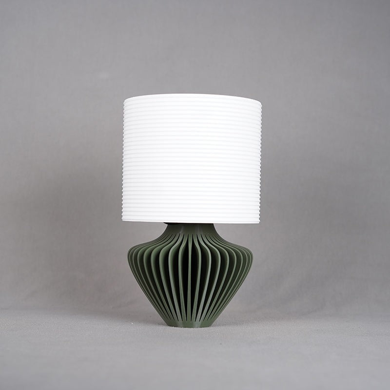 Bio Shine 3D Printed Table Lamp - White,Green media 5