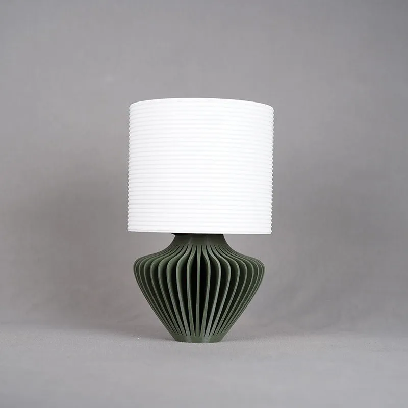 Bio Shine 3D Printed Table Lamp - White,Green media 5