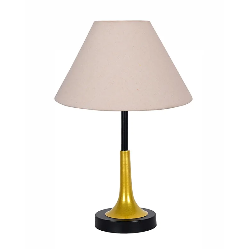 Arialla Cone Metal Table Lamp - Beige,Gold,Black media 3
