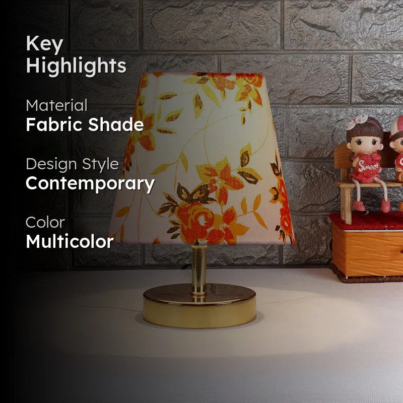 Alba Ibis Flora Fabric Table Lamp - Multicolor media 2
