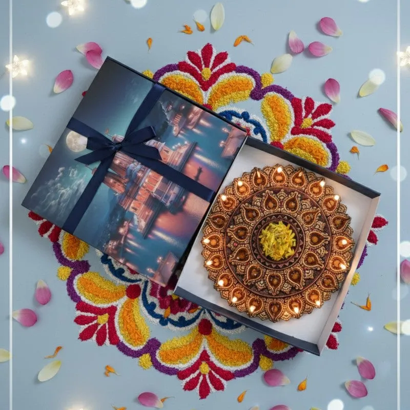 Prakash Thali Terracotta Diya media 6