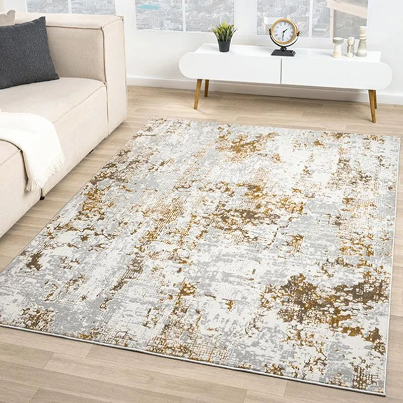 Sariya Abstract Carpet - Grey & Yellow media 3