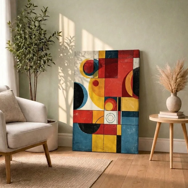 Fracta Lines Abstract Canvas Wall Art media 1