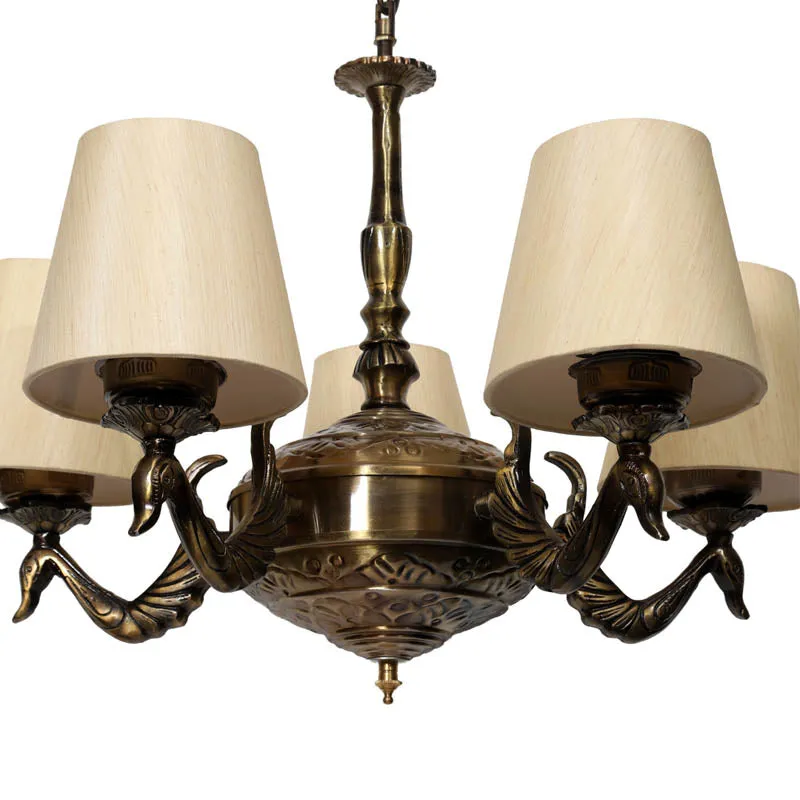 Admira Conical Golden Antique Ceiling Lamp media 3