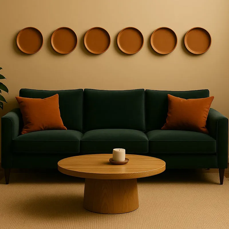 Terrya Handcrafted Terracotta Wall Plates - Set Of Six media 4