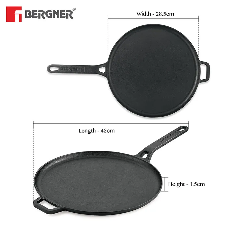 Bergner Arden Induction Safe Cast Iron Tawa - 29 cm media 9