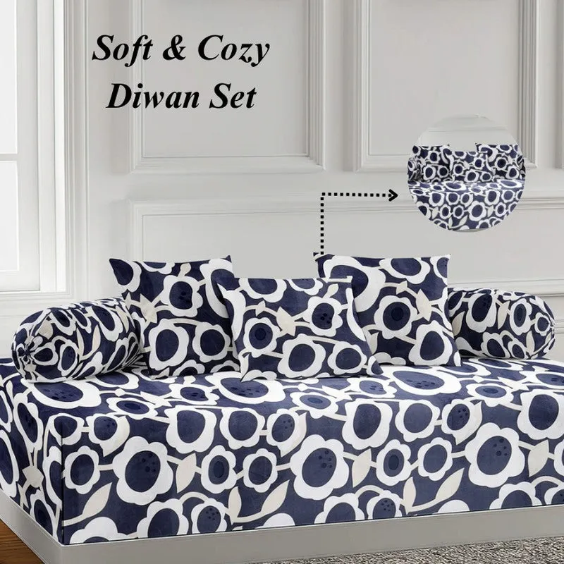 Zanora Printed Diwan Set - Six Piece Set media 5