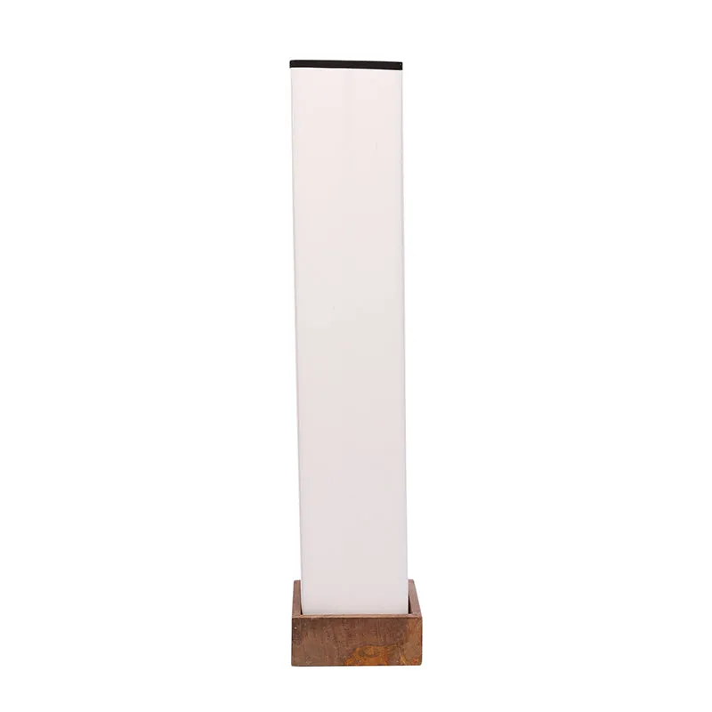 Aamiya Wooden Tower Floor Lamp - Black & White media 4