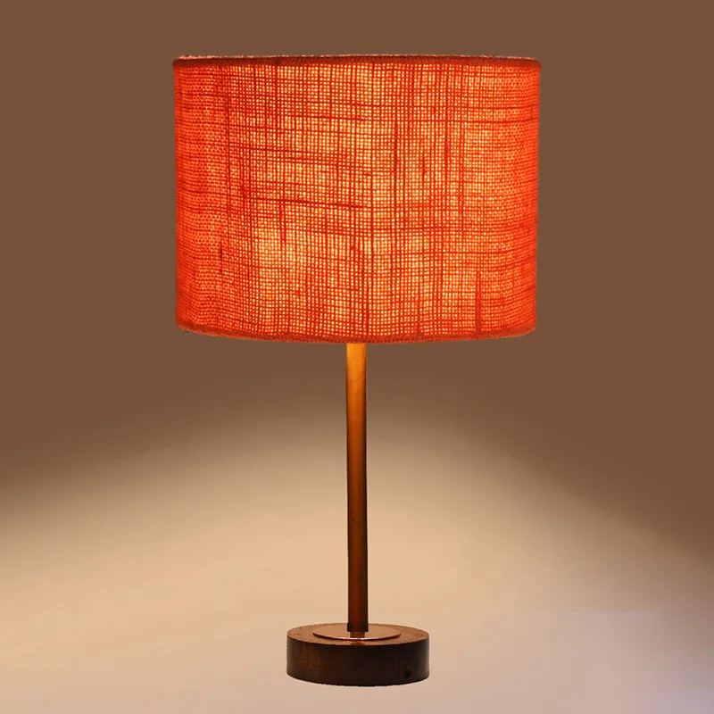 Sienna I Rodin Wooden Table Lamp - Orange,Copper,Brown media 6