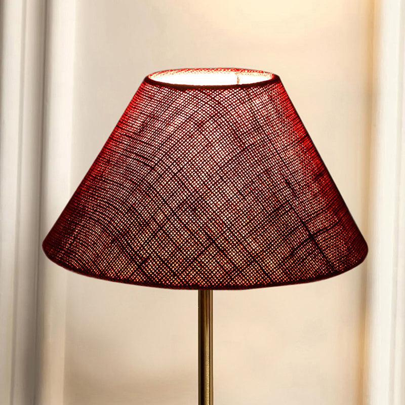 Loft Gleam Jute & Metal Table Lamp (Empire) - Maroon,Gold media 3