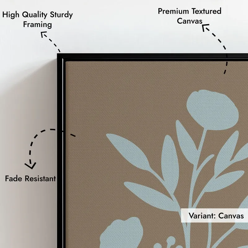 Coastal Flora Canvas Wall Painting With Black Frame media 9