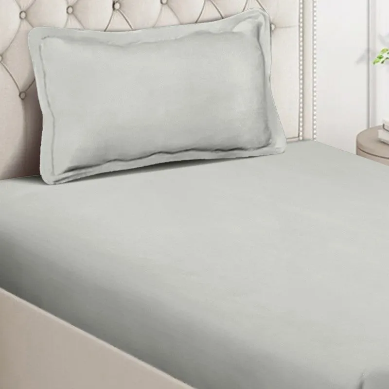 Calora Bedsheet (Grey) - 140 GSM media 4