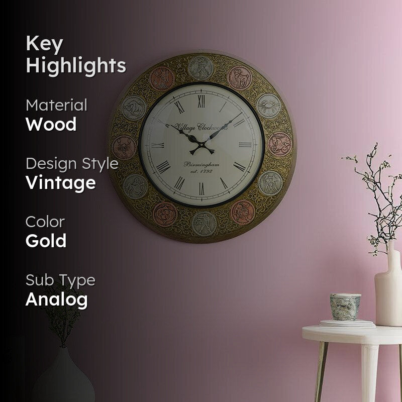 Astro Sign Vintage Wall Clock media 2