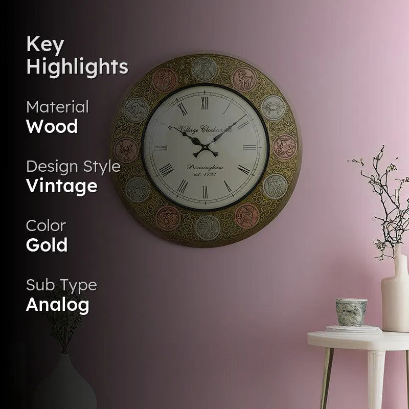 Astro Sign Vintage Wall Clock media 2