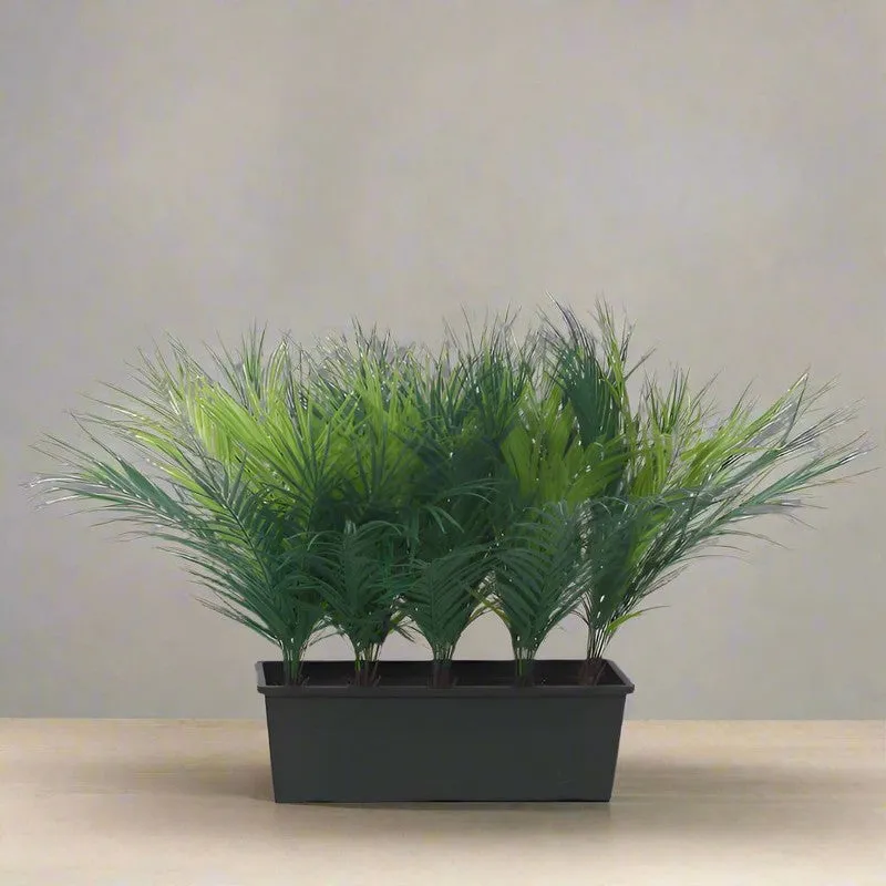 Faux Realtouch Areca Palm Plant With Black Plastic Pot - 1.8 Feet media 1