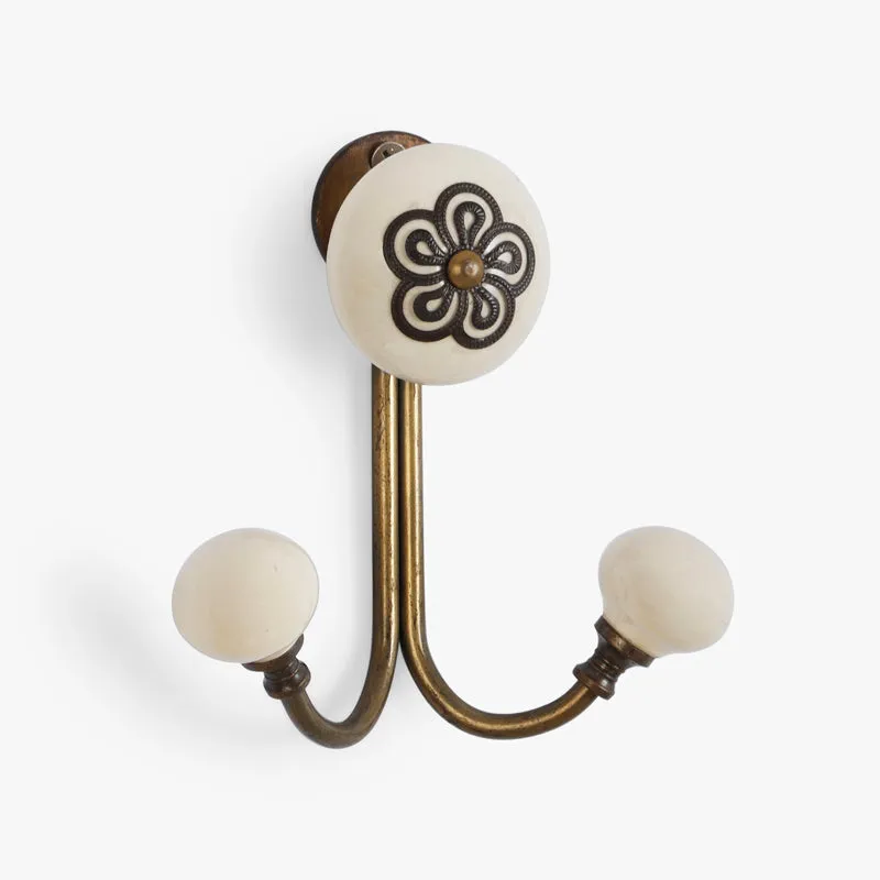 Marya Floral Filigree Wall Hook media 3